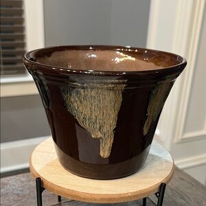 Ceramic Brown Glazed Planter
